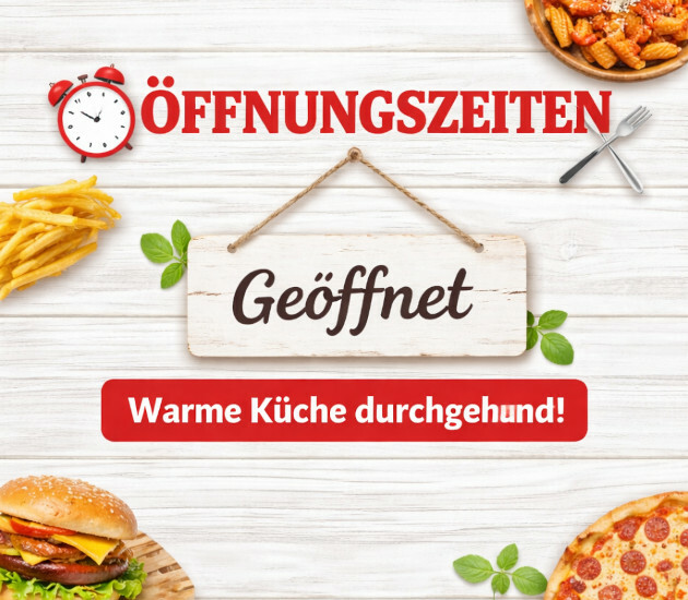MM-Pizza OEffnungszeiten Öffnungszeiten auf weißem Holz 